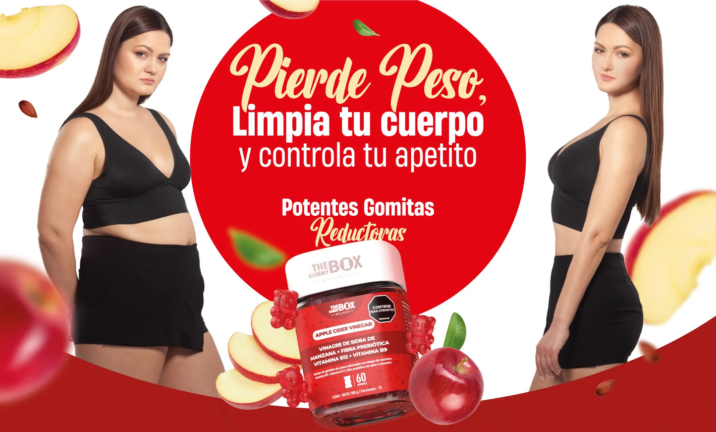 ✨ Eleva tu Autoestima: Transformación Sin Cirugías - VINAGRE DE MANZANA EN GOMITAS🍎 - 50% DESCUENTO