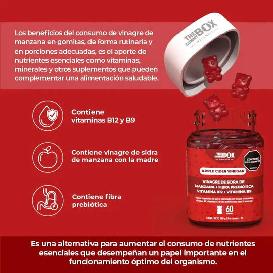 ✨ Eleva tu Autoestima: Transformación Sin Cirugías - VINAGRE DE MANZANA EN GOMITAS🍎 - 50% DESCUENTO