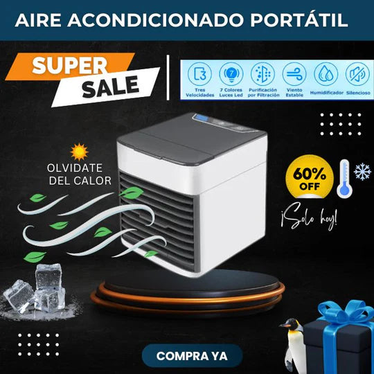 Aire acondicionado Portatil - Ahorra energía y mantente fresco con este aire de bajo consumo - 50% OFF